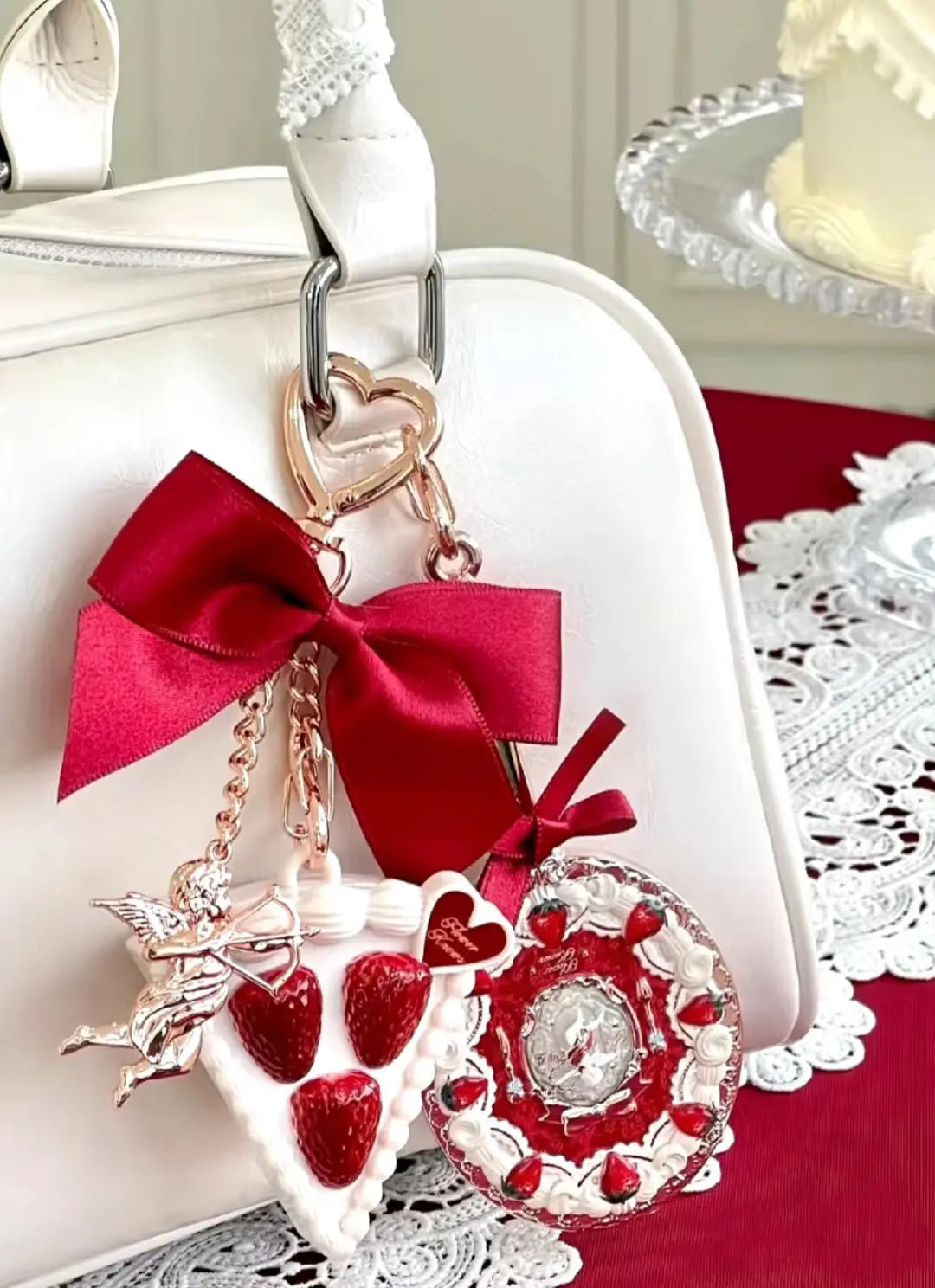 Flower Knows Strawberry Cupid Collection Solid Perfume Balm Pendant Perfumes For Men And Women Original U2 BEAUTY